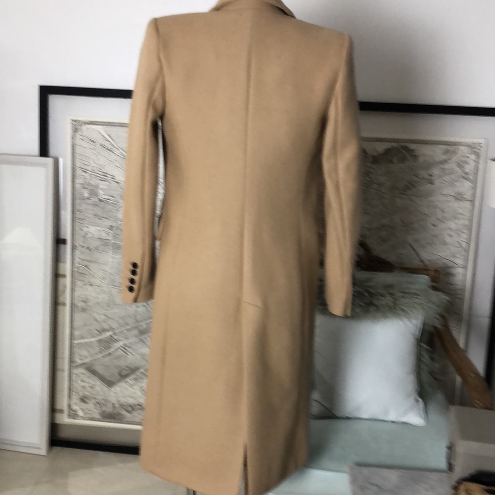 Zara Manteco Coat oversized camel wool  double breasted Size XS - Picture 10 of 11